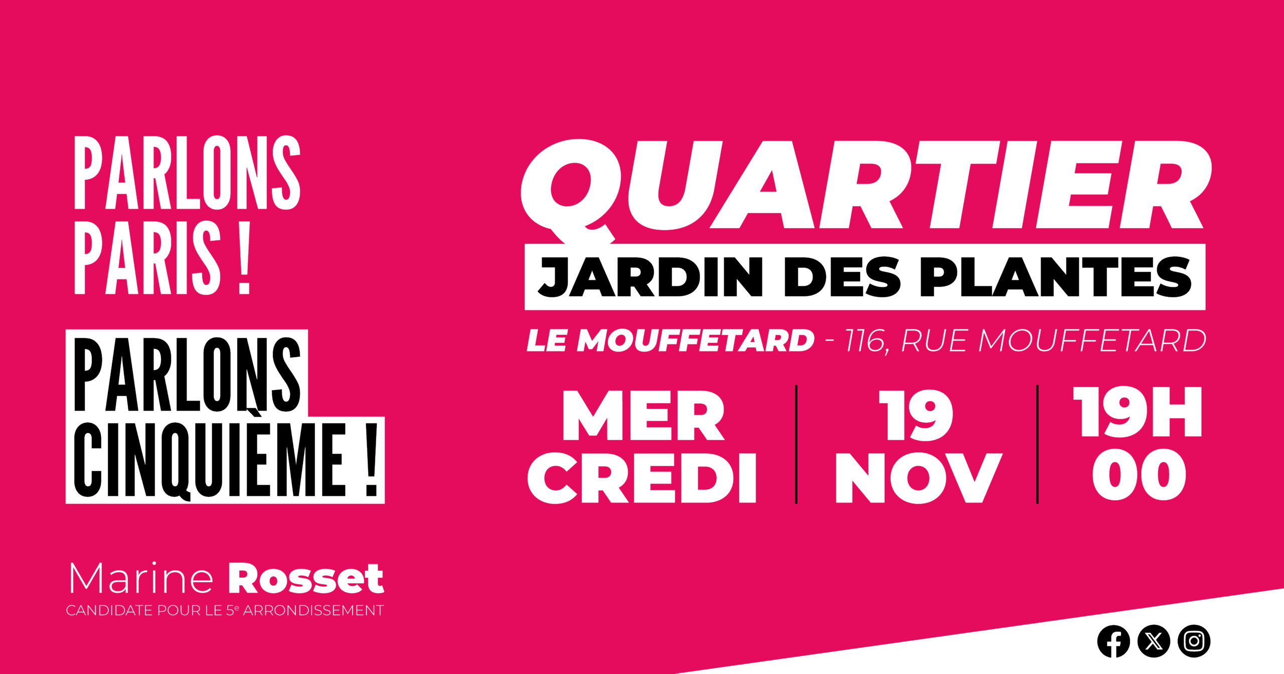 Marine Rosset, Paris 5, Parlons Paris, Campagne municipale 2026