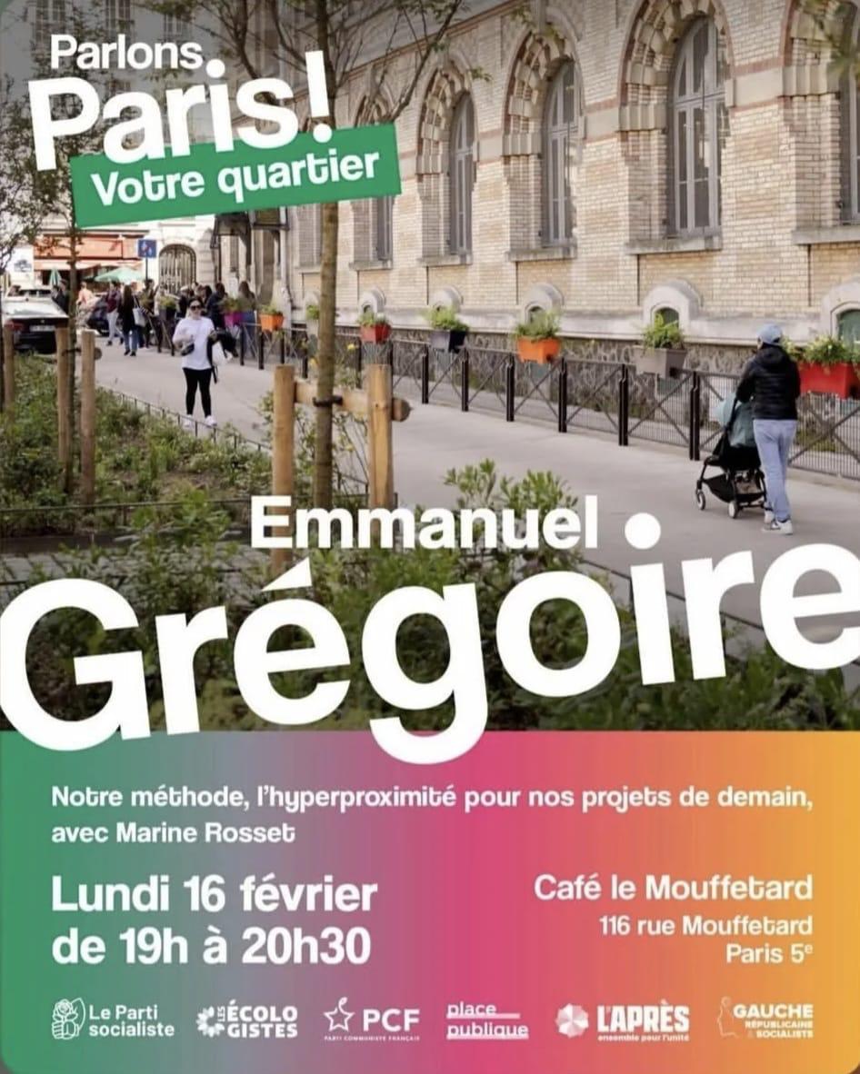 Marine Rosset, Emmanuel Grégoire, Municipales 2026, Paris, Réunion, Discussion